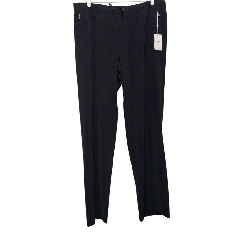 armani collezioni Men's 40L Pull-on Pants Drawstring Zip‎ Pockets Preppy
